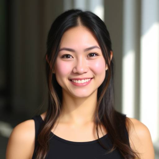 Headshot of Samantha Lee, Head of Dance Department, smiling confidently.